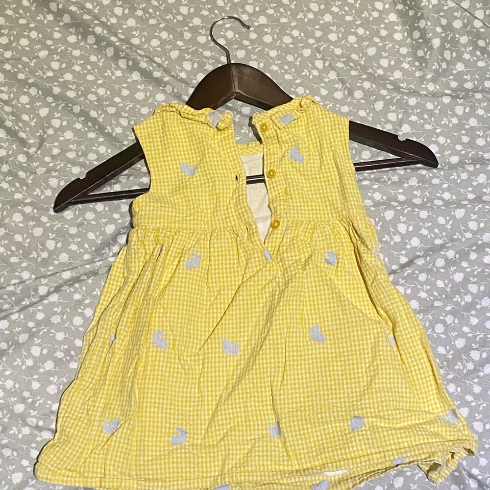 Baby Boden Yellow Gingham Dress